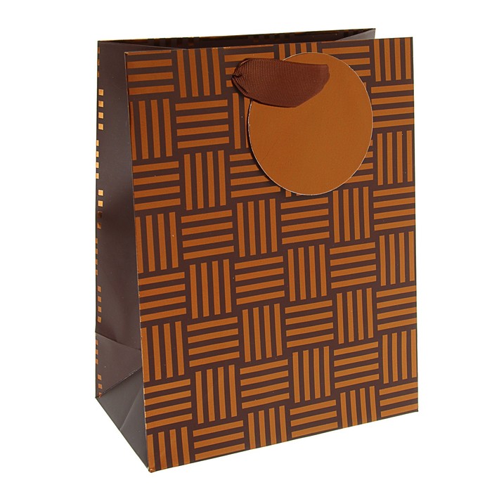 Пакет подарочный "Арабеска" люкс, 23 х 17,8 х 9,8 см