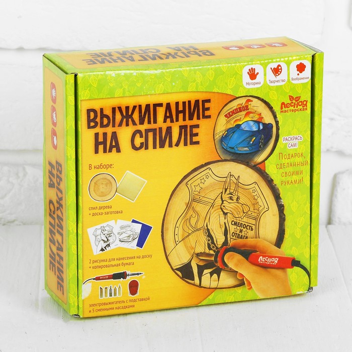 Набор для выжигания и росписи по дереву "Чемпион"