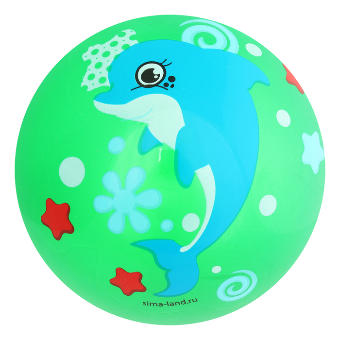 Мяч детский Дельфин, 22 см, 70 гр, цвета микс