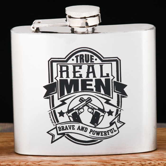 Фляжка "Real men", 150 мл