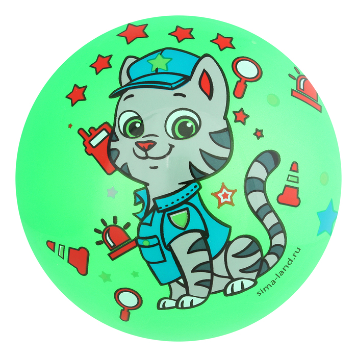 Мяч детский Котик, 22 см, 70 гр, цвета микс