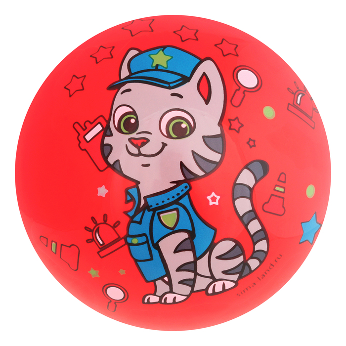 Мяч детский Котик, 22 см, 70 гр, цвета микс