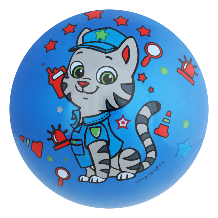 Мяч детский Котик, 22 см, 70 гр, цвета микс