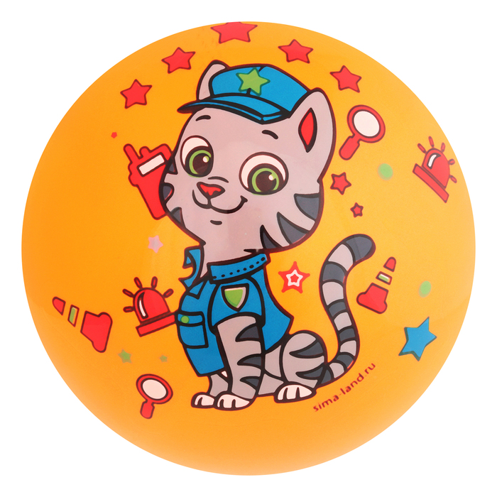 Мяч детский Котик, 22 см, 70 гр, цвета микс