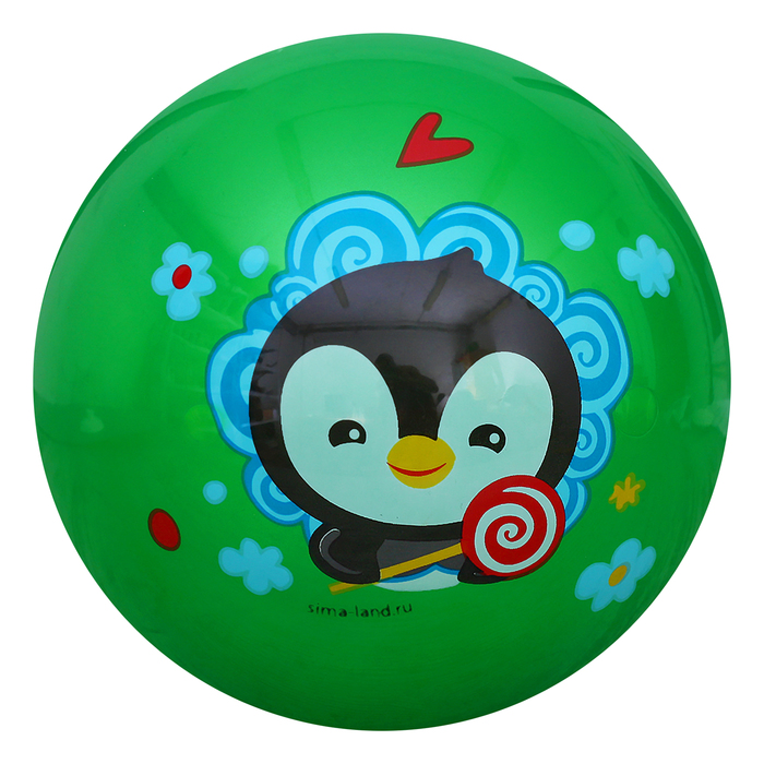 Мяч детский Пингвиненок, 22 см, 70 гр, цвета микс
