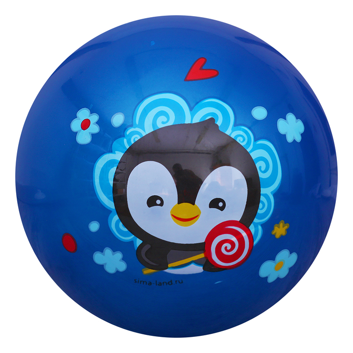 Мяч детский Пингвиненок, 22 см, 70 гр, цвета микс