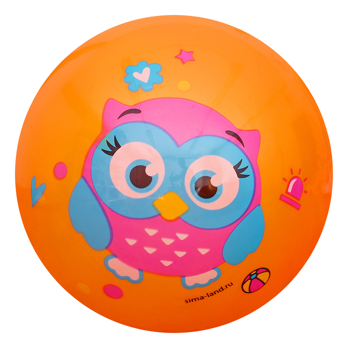 Мяч детский Совенок, 22 см, 70 гр, цвета микс