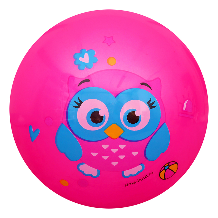 Мяч детский Совенок, 22 см, 70 гр, цвета микс