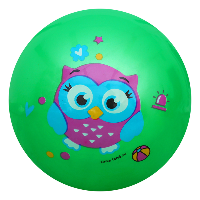 Мяч детский Совенок, 22 см, 70 гр, цвета микс