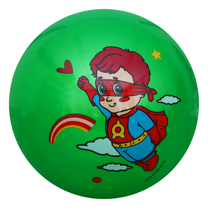 Мяч детский Супергерой, 22 см, 70 гр, цвета микс