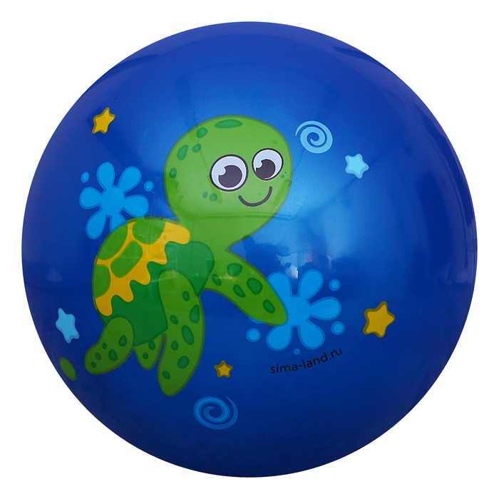 Мяч детский Черепашка, 22 см, 70 гр, цвета микс