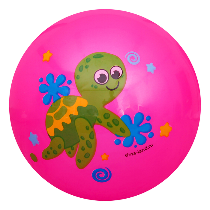 Мяч детский Черепашка, 22 см, 70 гр, цвета микс