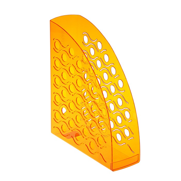 Лоток для бумаг вертикальный "Вега", тонированный оранжевый Манго