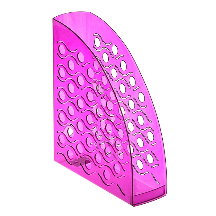 Лоток для бумаг вертикальный "Вега", тонированный фиолетовый Слива