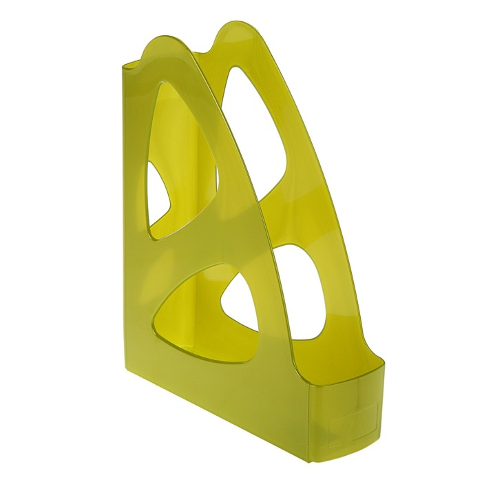 Лоток для бумаг вертикальный "Парус", зеленый GLOSS