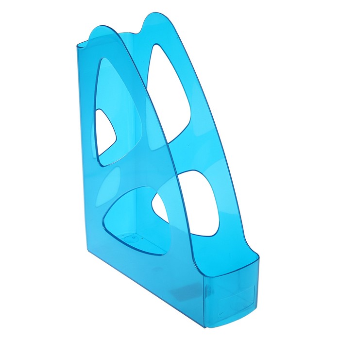 Лоток для бумаг вертикальный "Парус", синий GLOSS