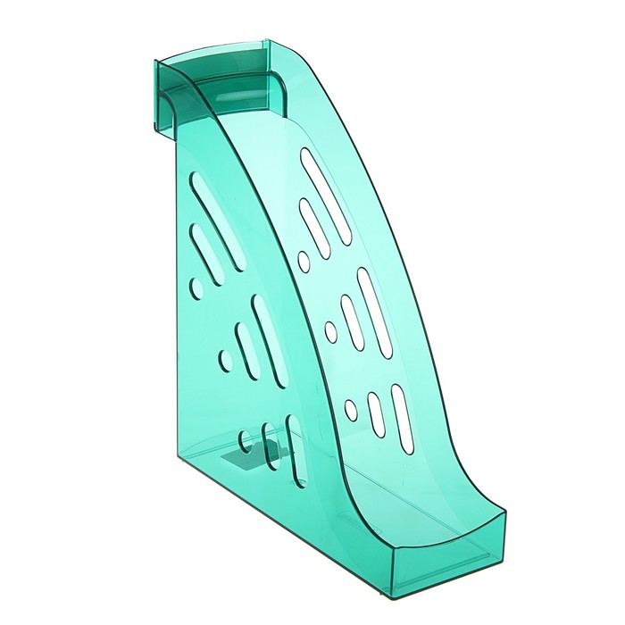 Лоток для бумаг вертикальный "Торнадо", зеленый GREEN