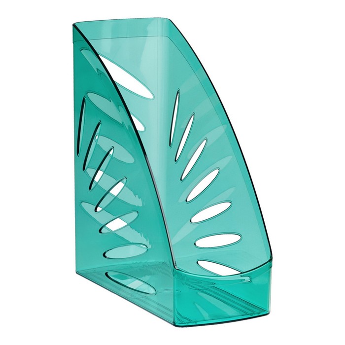 Лоток для бумаг вертикальный "Тропик", тонированный зеленый GREEN