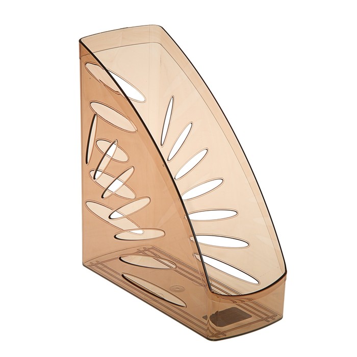 Лоток для бумаг вертикальный "Тропик", тонированный коричневый