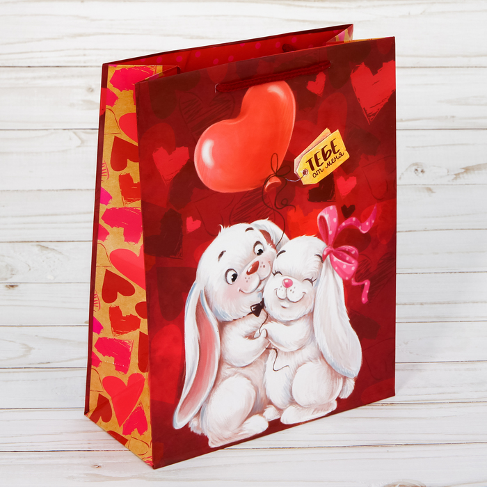 Пакет ламинированный вертикальный «Сладкая парочка», MS 18 × 23 × 8 см