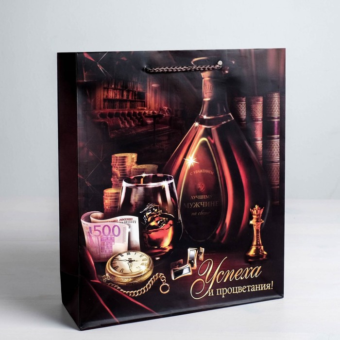 Пакет ламинированный вертикальный «Успеха и процветания», ML 23 × 27 × 8 см