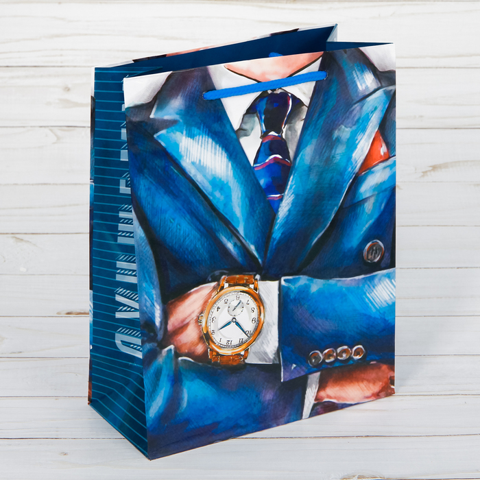 Пакет ламинированный вертикальный «Деловой», MS 18 × 23 × 8 см