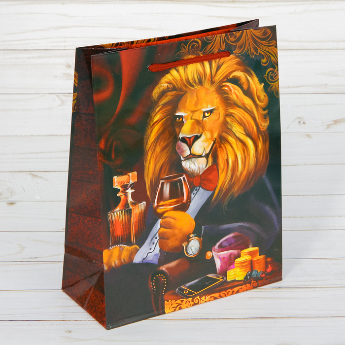 Пакет ламинированный вертикальный «Всех благ!», ML 23 × 27 × 8 см