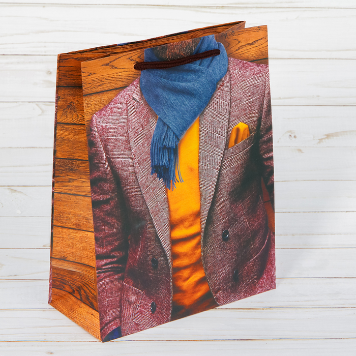 Пакет ламинированный вертикальный «Стильный», MS 18 × 23 × 8 см