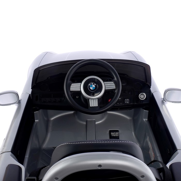 Электромобиль BMW Z8, EVA колёса, кожаное сидение, цвет серебристый глянец
