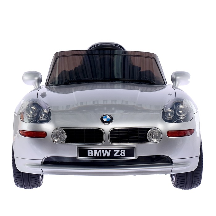 Электромобиль BMW Z8, EVA колёса, кожаное сидение, цвет серебристый глянец