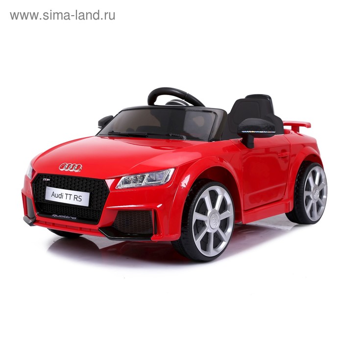 фото Электромобиль audi tt rs, цвет красный, eva колеса, кожаное сидение