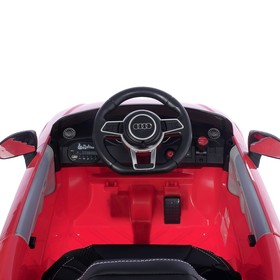 Электромобиль AUDI TT RS, цвет красный, EVA колеса, кожаное сидение от Сима-ленд