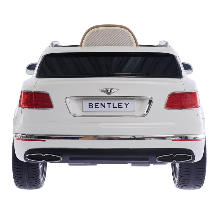 Электромобиль BENTLEY BENTAYGA, EVA колёса, кожаное сидение, цвет белый