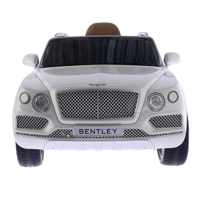 Электромобиль BENTLEY BENTAYGA, EVA колёса, кожаное сидение, цвет белый