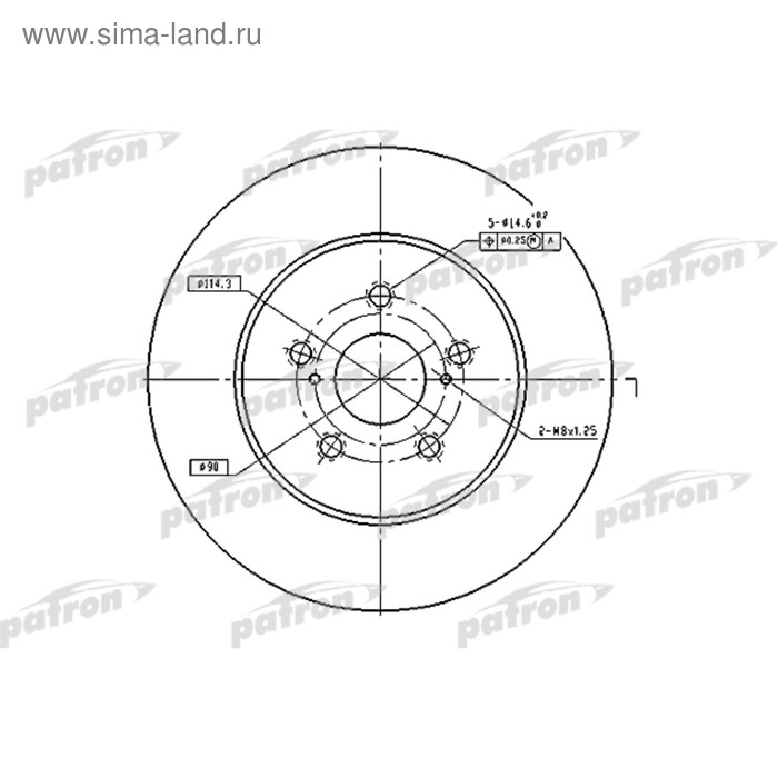 фото Диск тормозной patron pbd4493