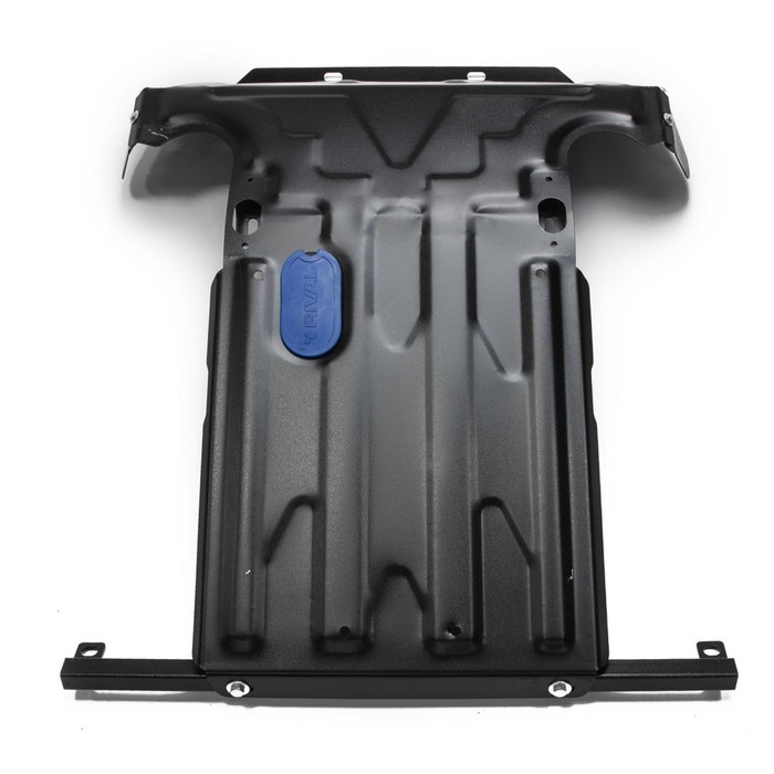 Защита картера (2 части) Rival для Chevrolet Niva 2002-н.в., штатный крепеж, 1.1017.1