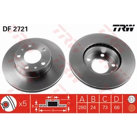 

Диск тормозной TRW DF2721