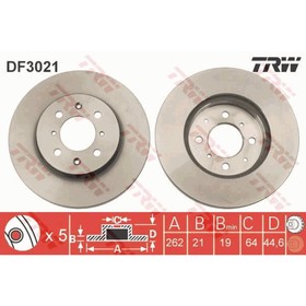 

Диск тормозной TRW DF3021