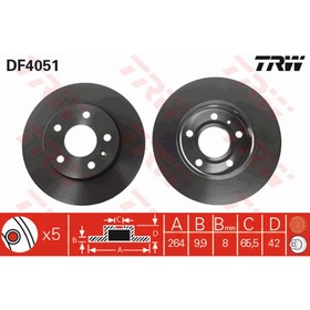 

Диск тормозной TRW DF4051