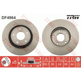 

Диск тормозной TRW DF4964
