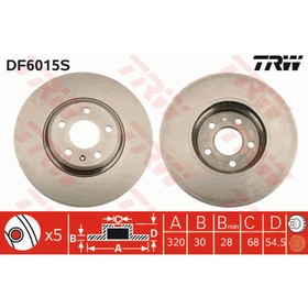 

Диск тормозной TRW DF6015S