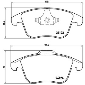 

Колодки тормозные BREMBO P24076