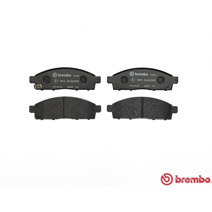 Колодки тормозные BREMBO P54038