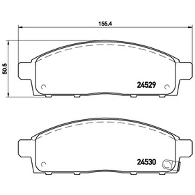

Колодки тормозные BREMBO P54038