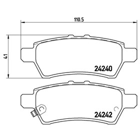 

Колодки тормозные BREMBO P56060