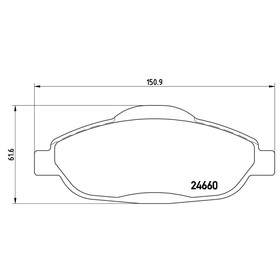 

Колодки тормозные BREMBO P61101