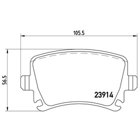 

Колодки тормозные BREMBO P85073