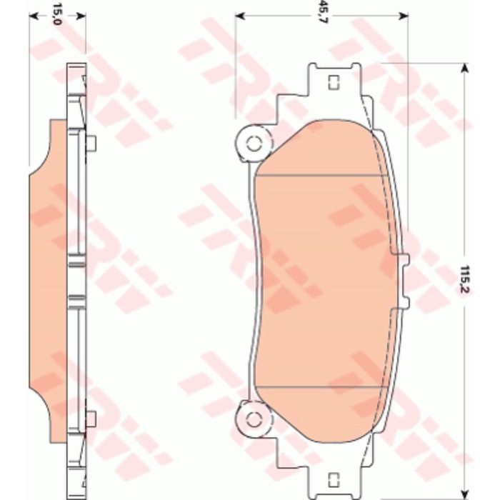 Колодки тормозные TRW GDB3497