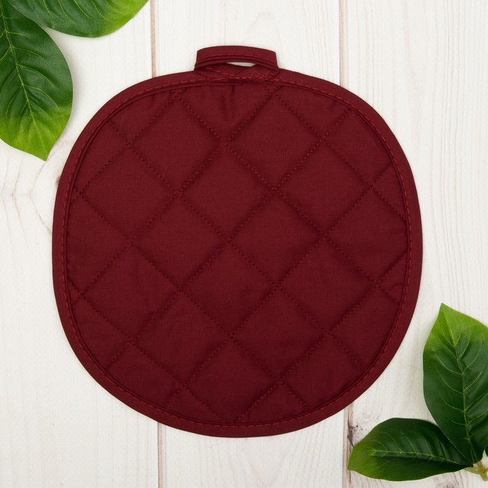 Прихватка "Доляна" Яблоко, 20 х 20 см, 35% х/л, 65% п/э, ватин 250г/м2