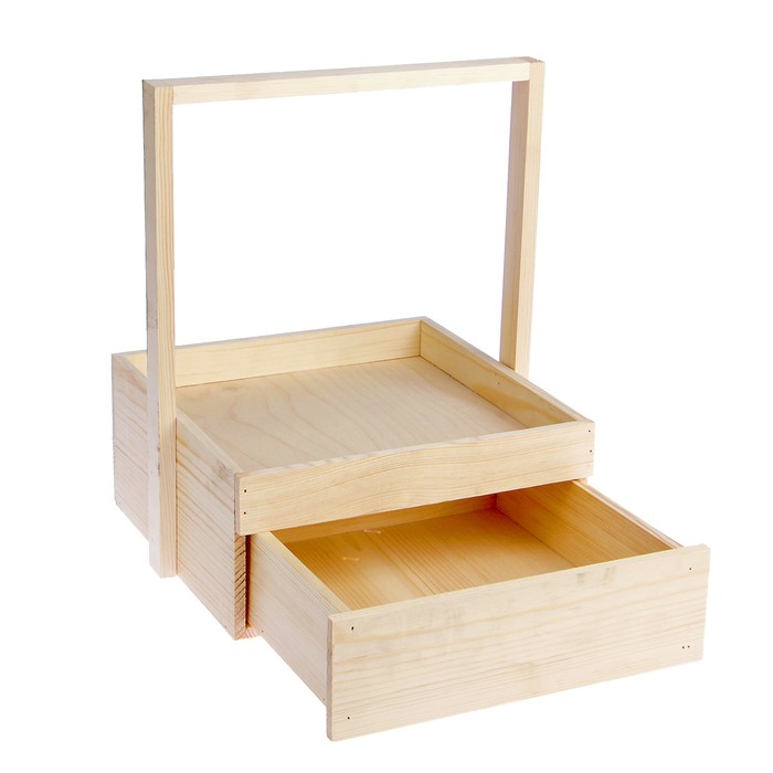 Выдвижной ящик с деревянной ручкой 35 х 26,5 х 26,5 см